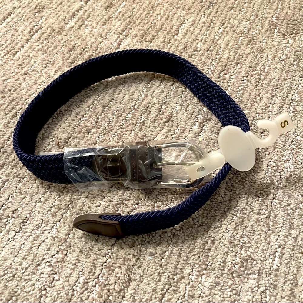 NWT Navy blue braided woven belt, size Small (toddler)